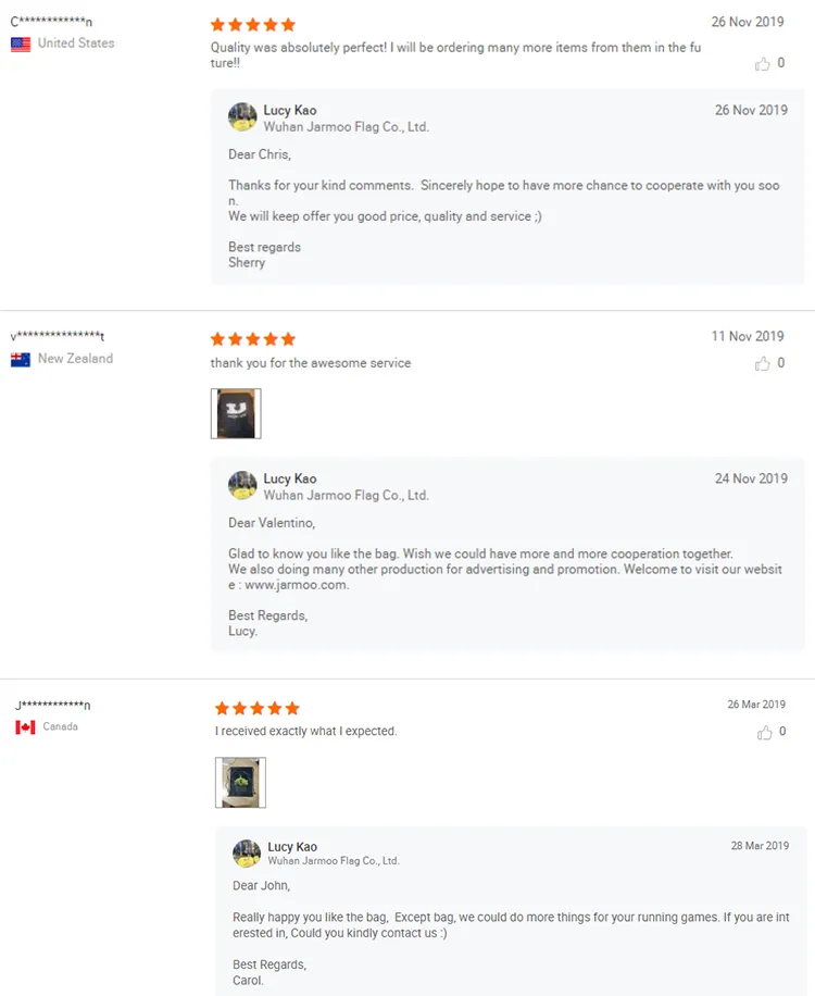 Comentários dos clientes