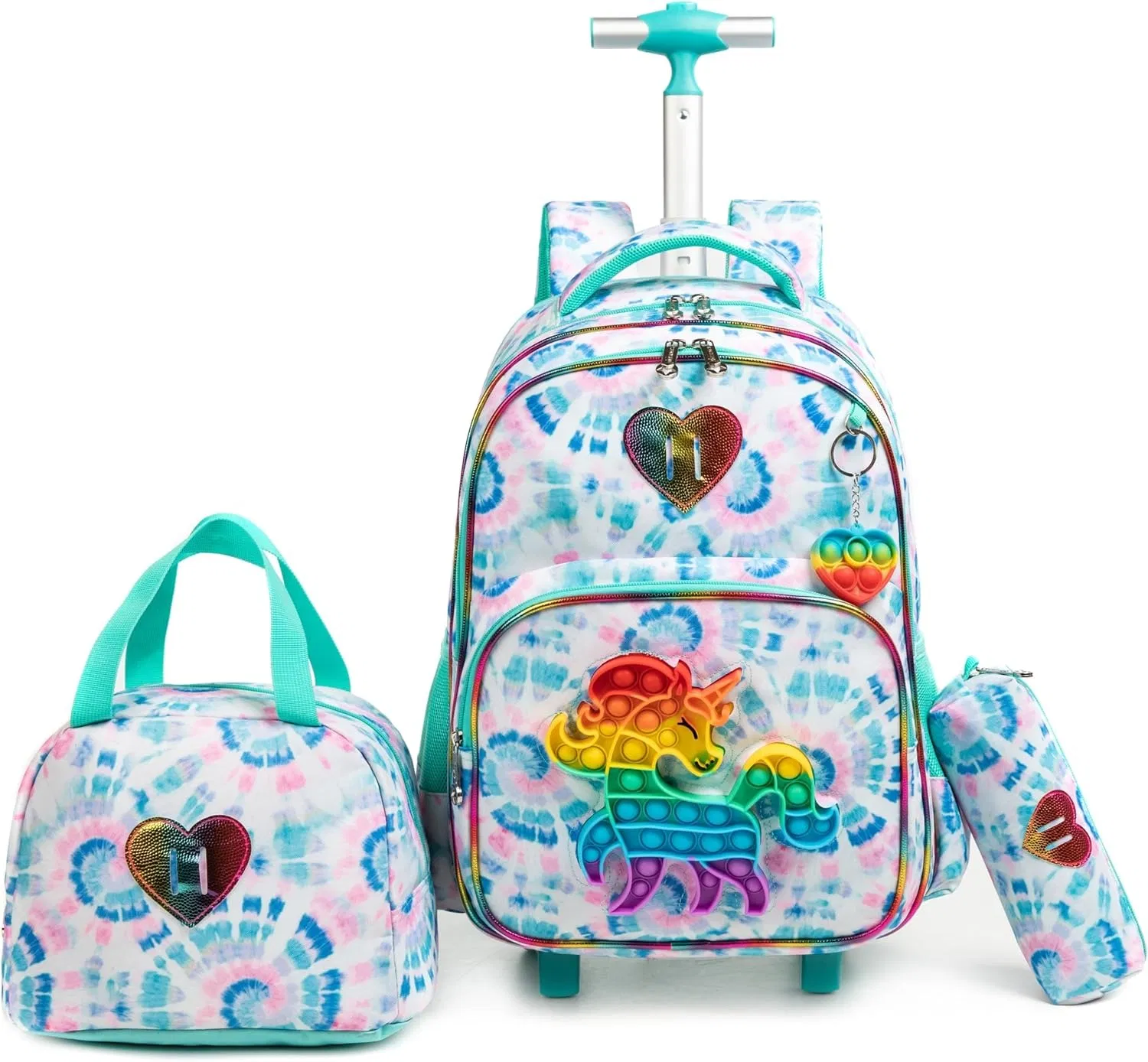 Mochila Leve para Varas, Grande Capacidade Fashion, Fechamento com Zíper, Impermeável, Rodas, Compartimento para Laptop, Mochila para Meninos