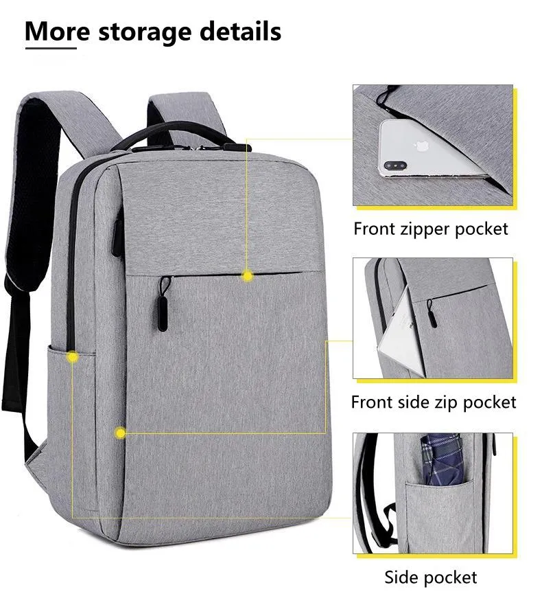 Mochila para laptop moderna, grande capacidade, multifuncional, estilosa, durável e leve para homens