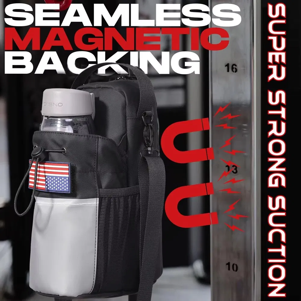 Bolsa de Água Magnética da Moda para Academia, Bolsa de Armazenamento para Telefone Esportivo Multifuncional, Bolsa Crossbody Portátil para Fitness