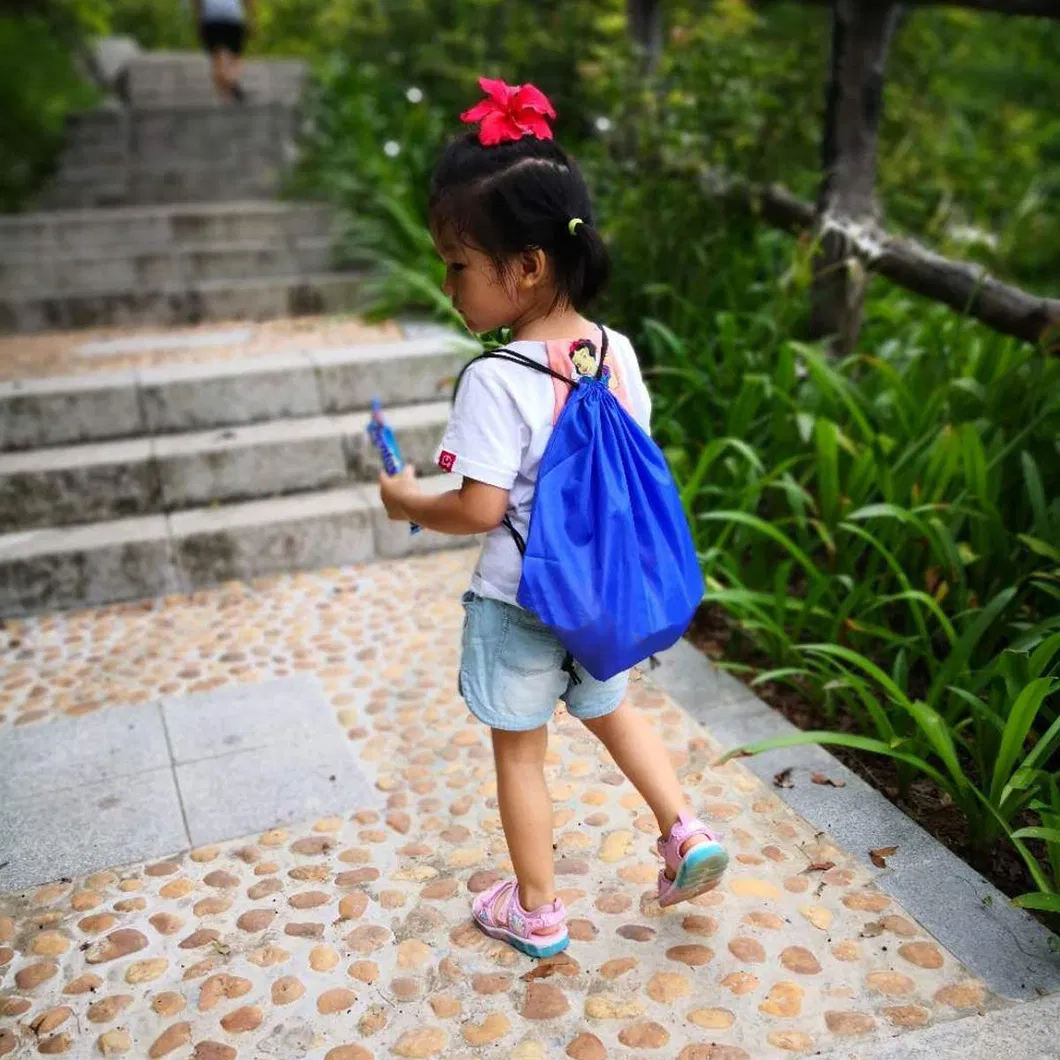 Mochila com cordão Sacola Pack Cinch Tote Armazenamento Esportivo Bolsa de Poliéster para Academia Viagem