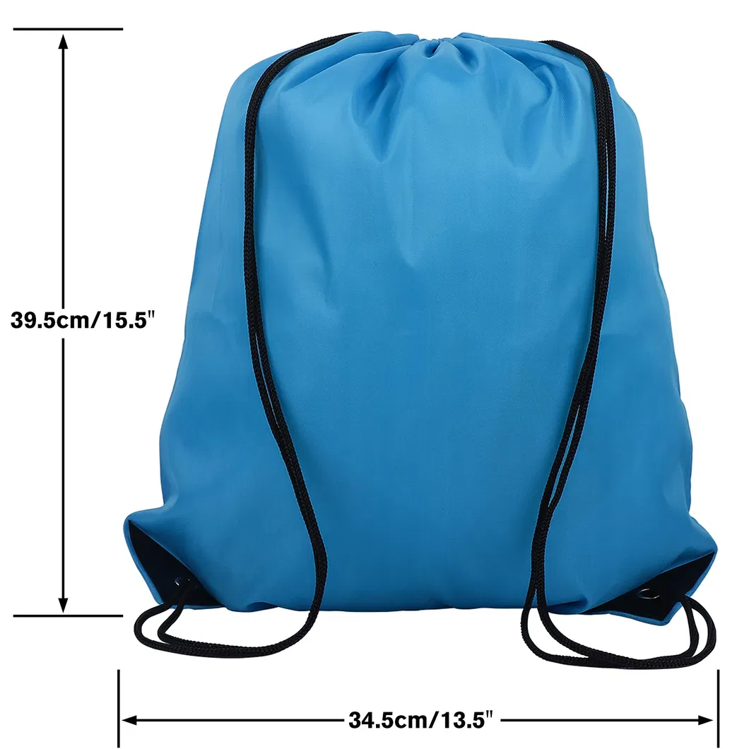 Mochila com cordão Sacola Pack Cinch Tote Armazenamento Esportivo Bolsa de Poliéster para Academia Viagem