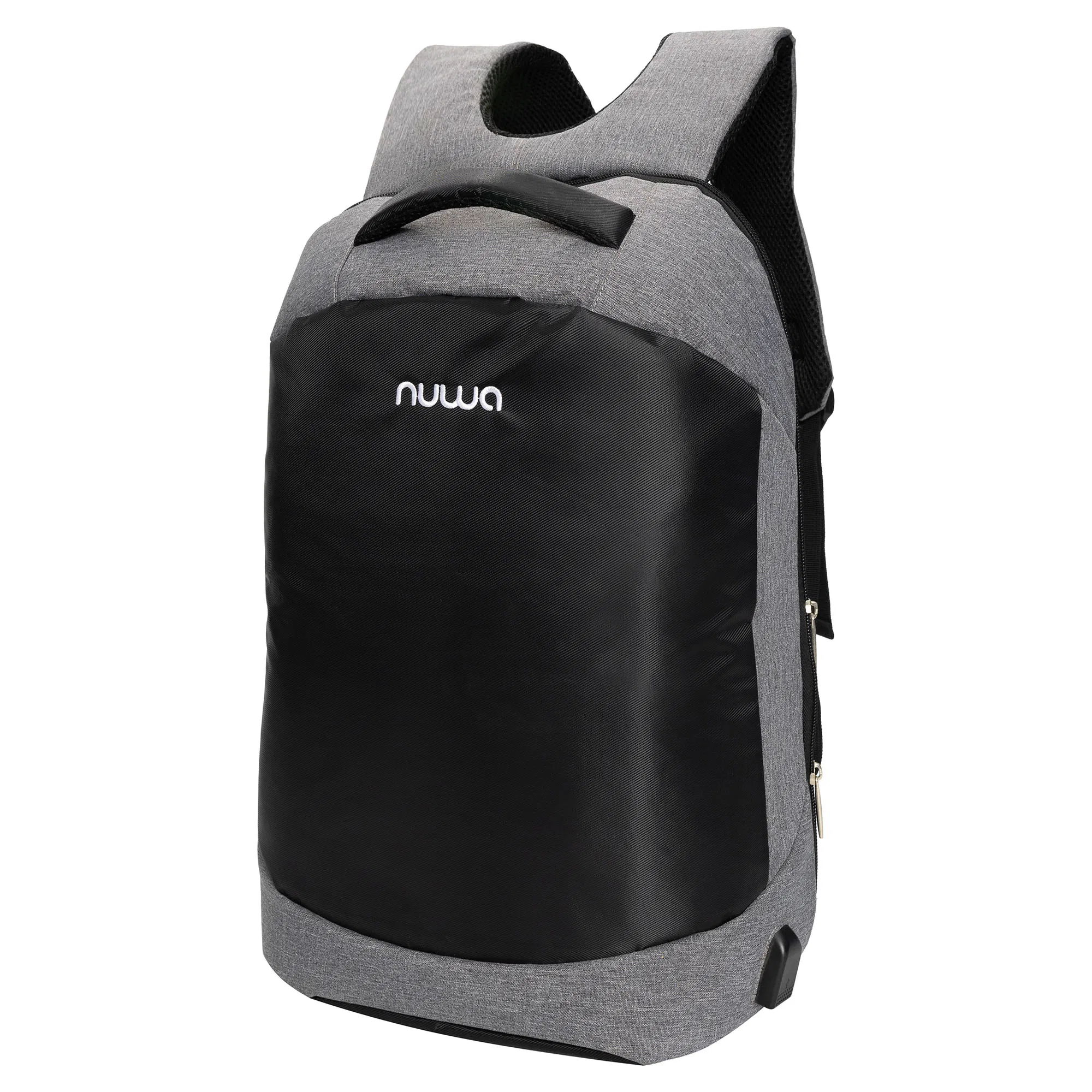 Mochila de Negócios à Prova d'Água com Zíper e Grande Capacidade em Duas Camadas para Laptop
