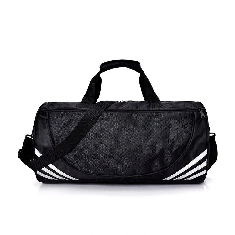 Bolsa de Viagem Duffle Grande e Resistente para Fitness, Impermeável, Nylon Preto, Bolsa de Ginástica para Homens