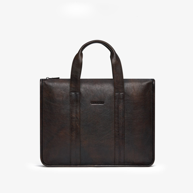 Fornecedor da China Fabricante Bolsa de Couro para Laptop Masculina Viagem