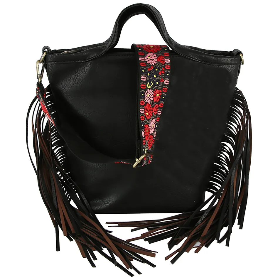 Bolsa Transversal de Estilo Fashion Fringe para Uso Diário Elegante