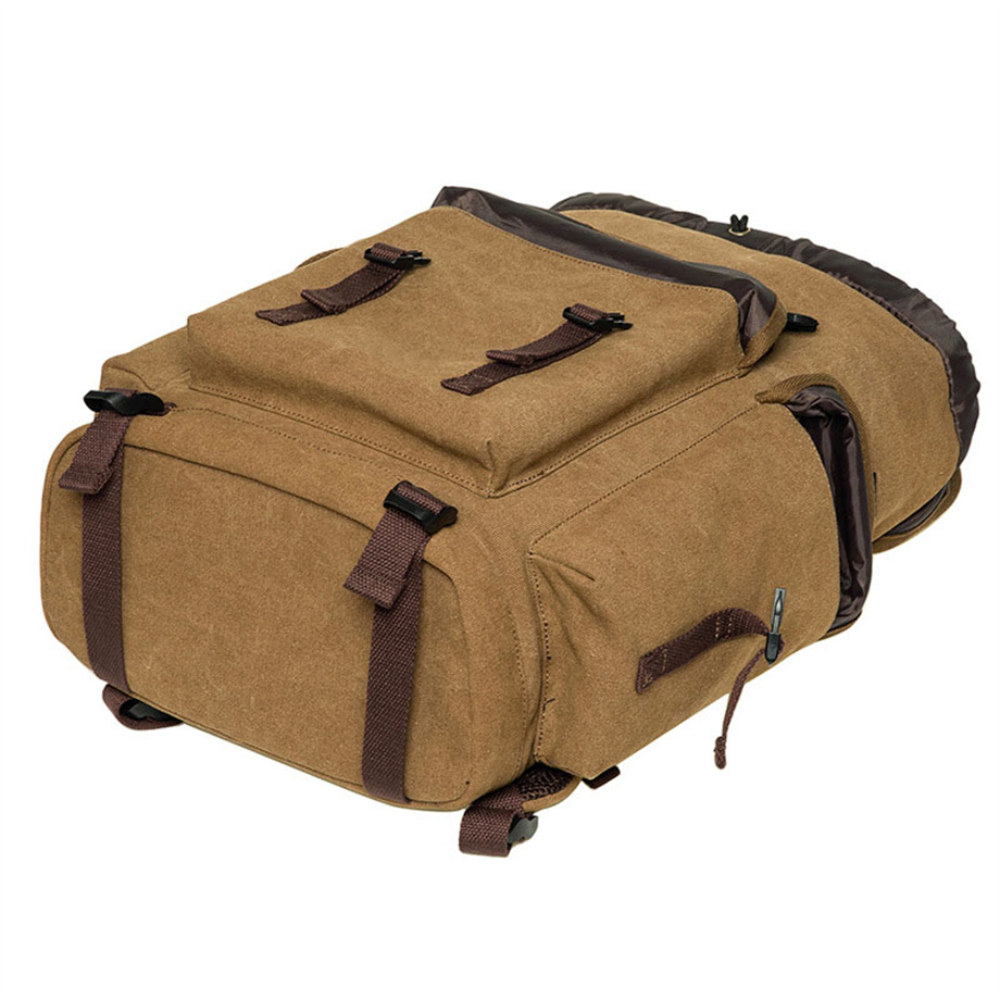 Nova Mochila Casual Estilosa Grande - Capacidade Retro Bolsa de Lona