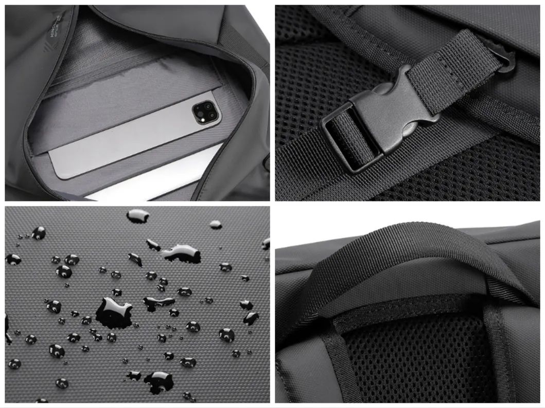 Mochila de Negócios Impermeável de Alta Qualidade para Viagens com Porta de Carregamento USB para Profissionais