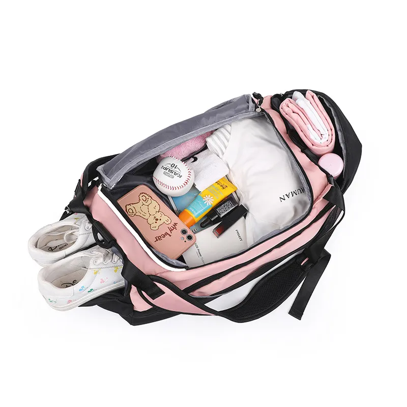 Bolsa de Duffle com Compartimento para Sapatos, Bolsas de Duffel para Viagens e Academia