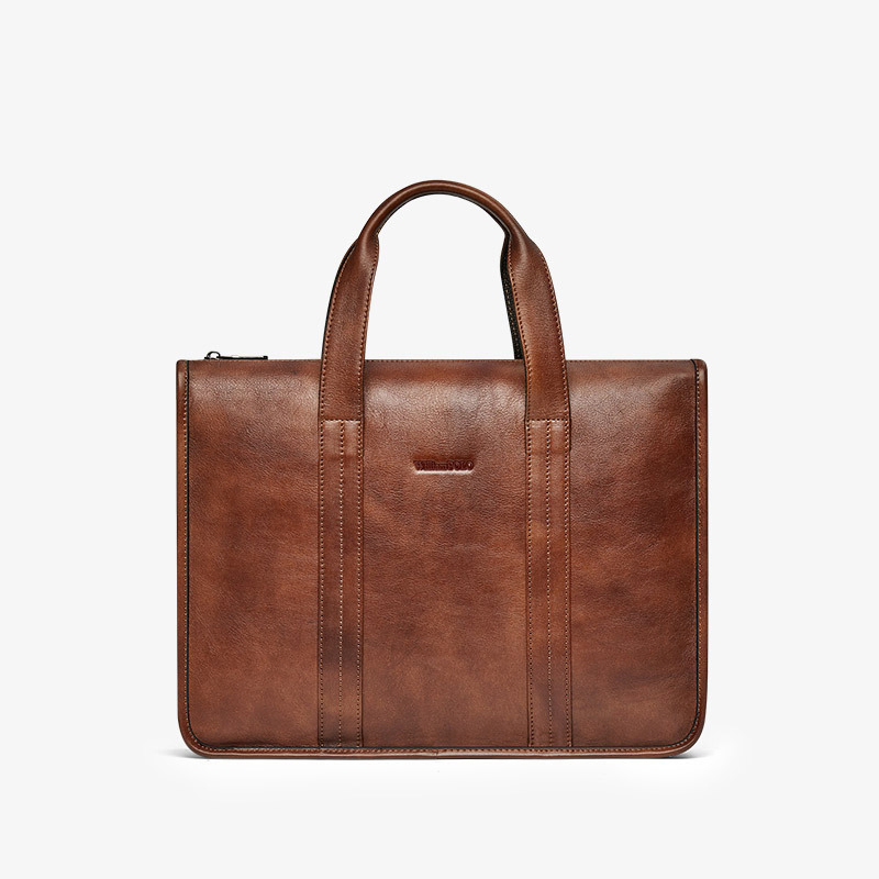 Fábrica Atacadista China Bolsa de Couro para Laptop Masculina Viagem