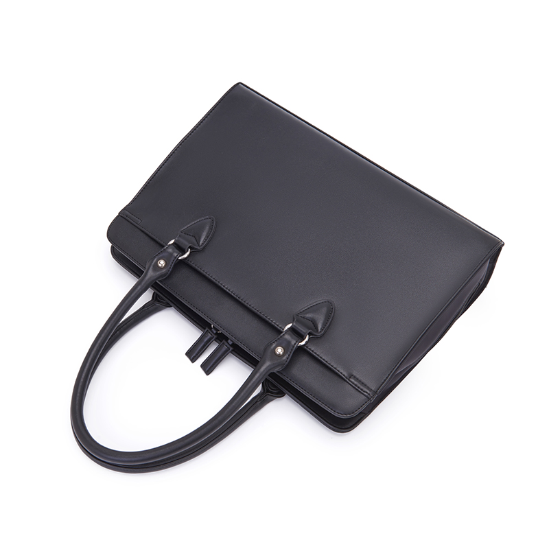 Bolsa de Documentos à Prova d'Água Pasta para Laptop de Couro Satchel para Homens Bolsa de Negócios para Escritório Grande Capacidade Bolsa Horizontal para Laptop