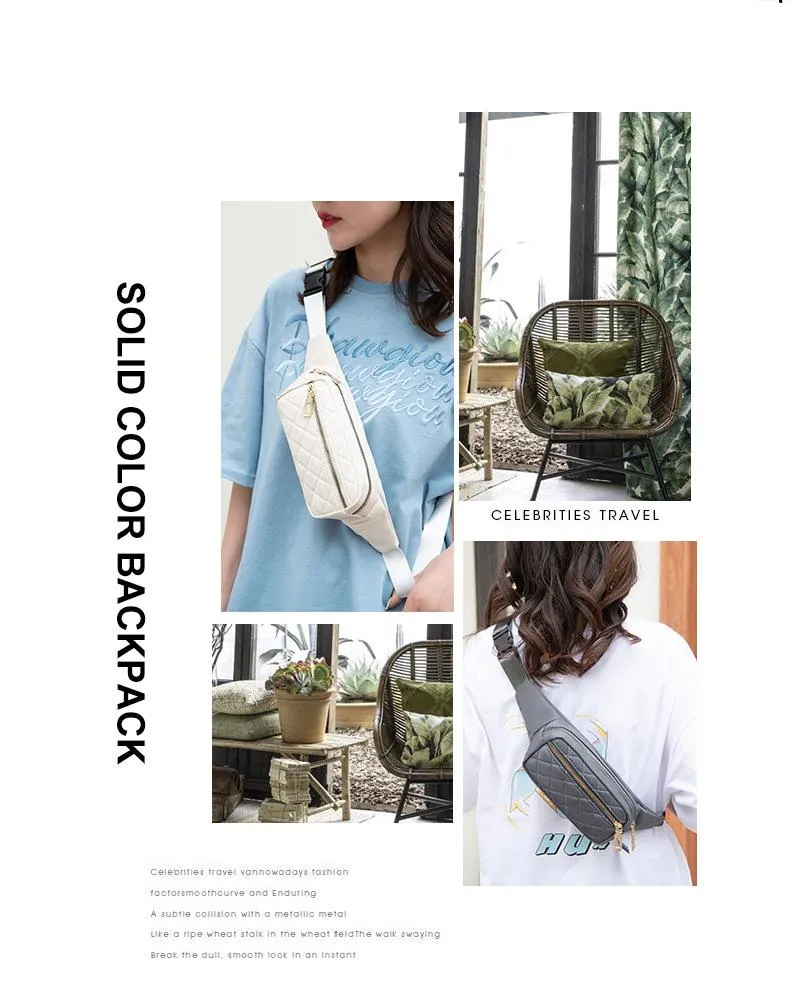 Bolsa de Cintura Fanny Pack para Celular, Bolsa de Peito para Mulheres, Bolsa Esportiva de Cintura