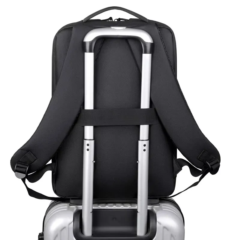 Mochila Empresarial Durável com Padrão Geométrico e Logotipo Personalizado para Presentes Corporativos