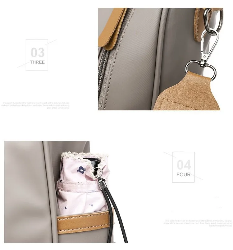 Mochila Escolar para Meninas Moda Mochila Multifuncional Casual para Mulheres Designers Mochila Mini de Nylon