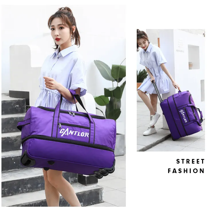 Conjunto de Laptop Mochila Escolar Designer Malas de Viagem com Rodas Trolley Impermeável Bolsa de Viagem de Luxo