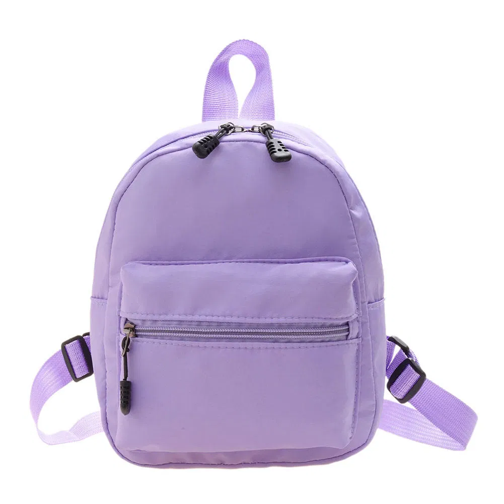 Mochilas Mini Femininas Tendência Nylon Estilo Preppy Bolsas de Viagem para Estudantes Design Personalizado Mochila Pequena para Esportes