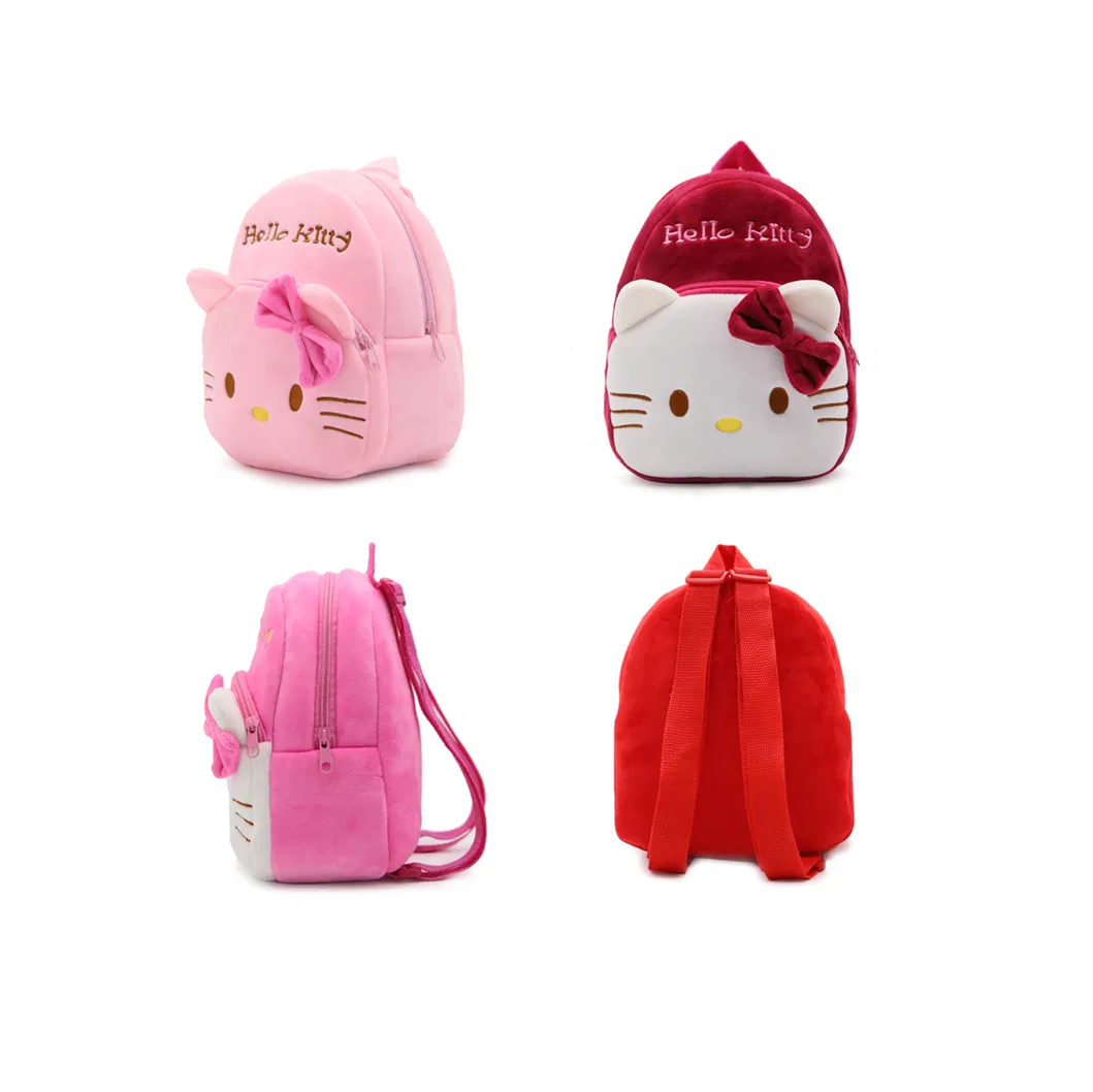 Mochila de pelúcia de desenho animado para crianças mini mochila escolar