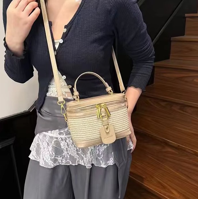 Bolsa transversal leve de lona personalizada resistente a manchas para parque e piquenique