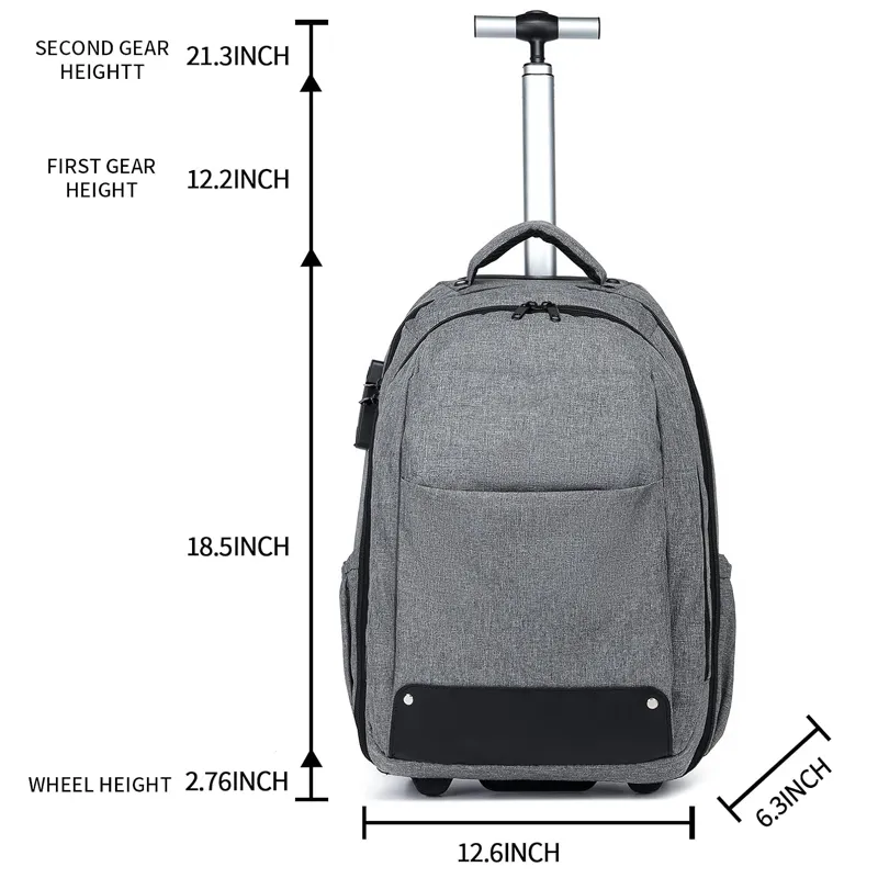17 Mala de Rodas para Viagem Mochilas para Laptop com Rodas