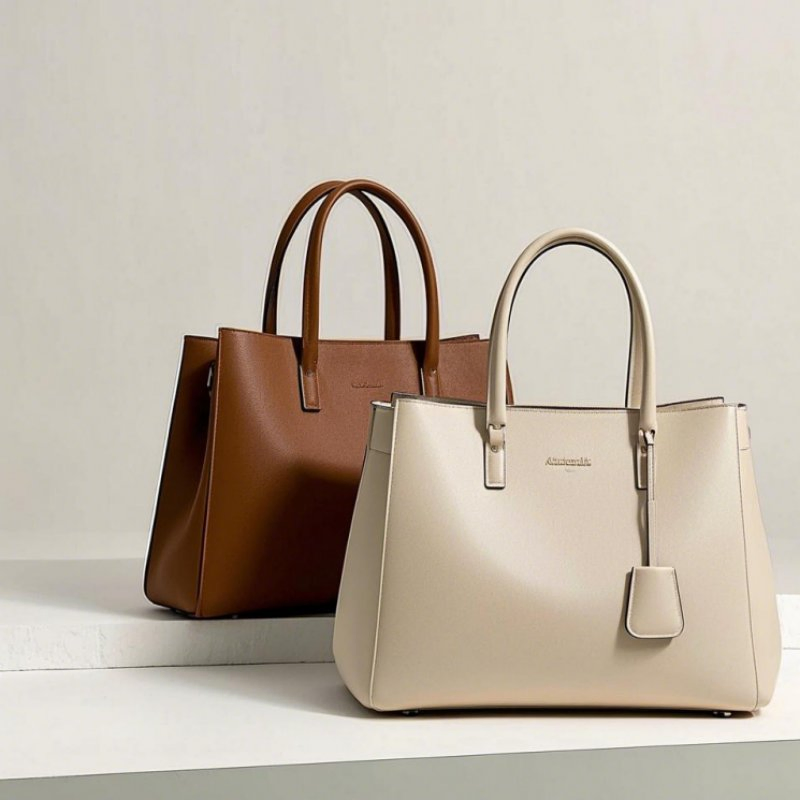 Bolsa Tote de Luxo para Mulheres OEM/ODM, Bolsas Mensageiras, Bolsa para Laptop Personalizada em Couro PU/ Couro Genuine para Senhoras