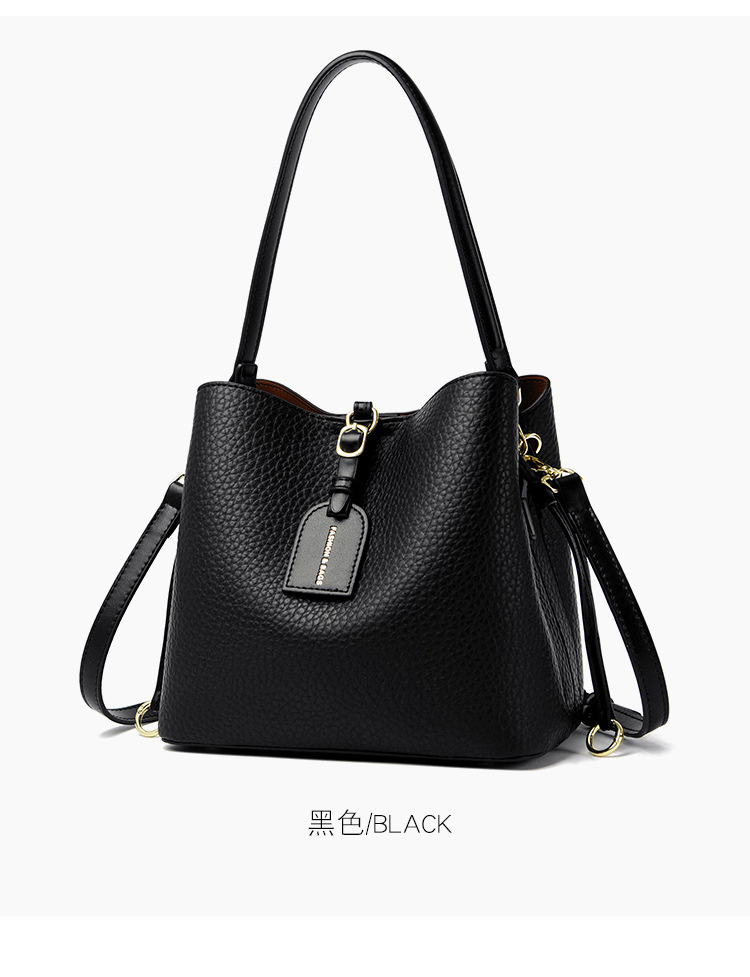 Bolsa Transversal Grande de Capacidade para Mulheres, Nova Moda, Bolsa Balde Simples para o Dia a Dia