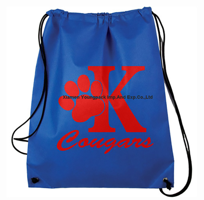 Bolsa Flap Personalizada Não Tecida Azul Marinho para Promoção