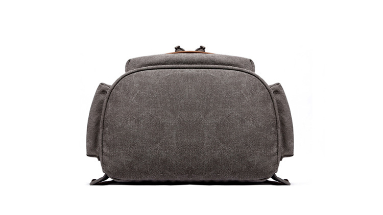 Mochila Mensageiro Vintage de Lona e Couro de Alta Capacidade para Homens