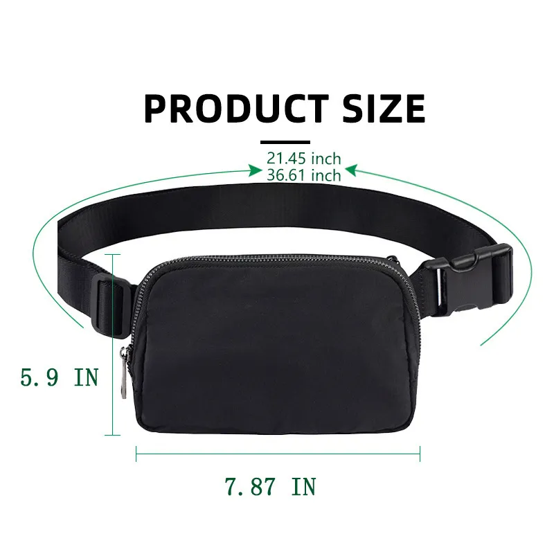 Bolsas de cintura transversais, pequenas bolsas de cintura para mulheres e homens