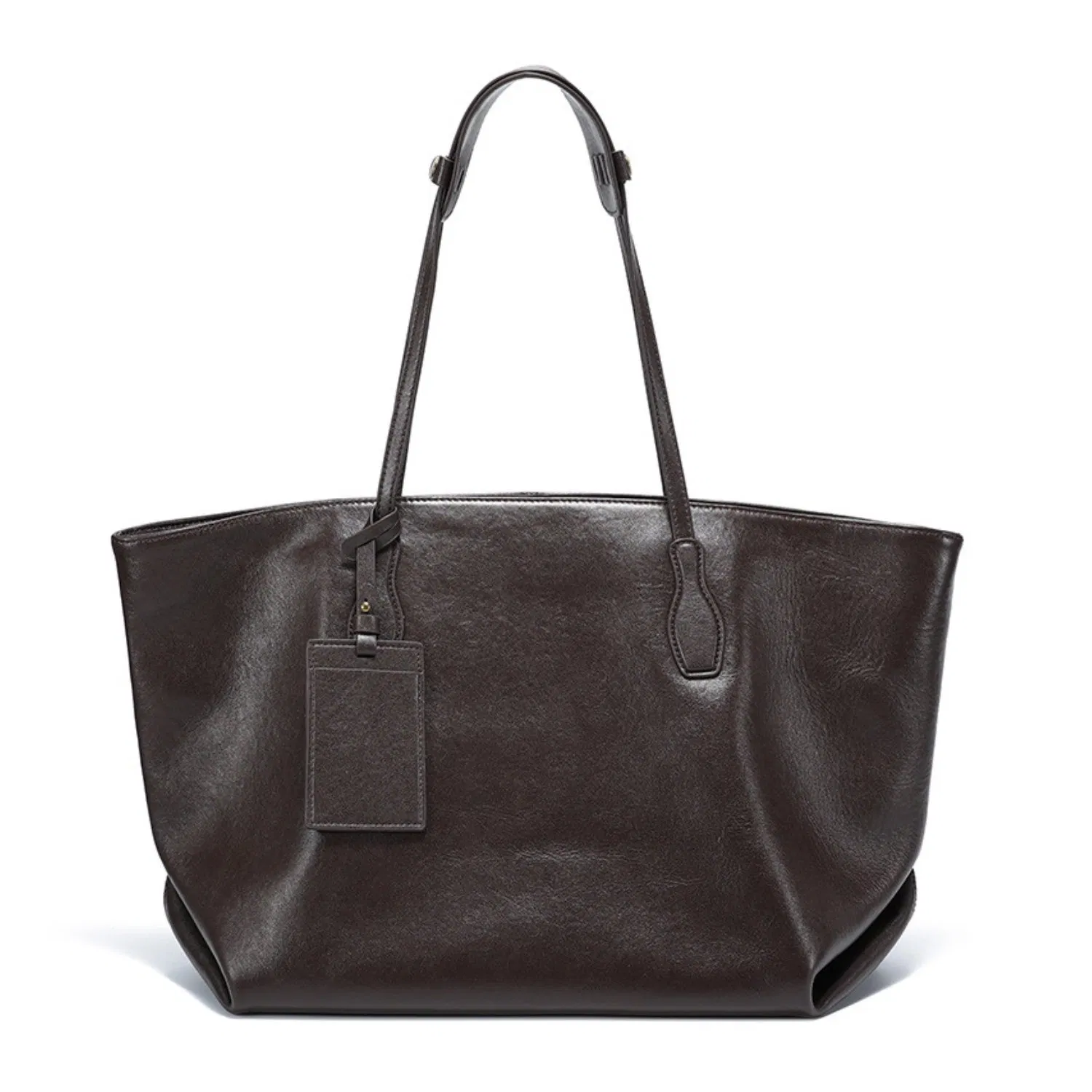 Bolsa Tote de Couro de Grão Superior para Mulheres com Grande Capacidade, Bolsa de Mão Versátil com Múltiplos Compartimentos para Escritório e Uso Diário