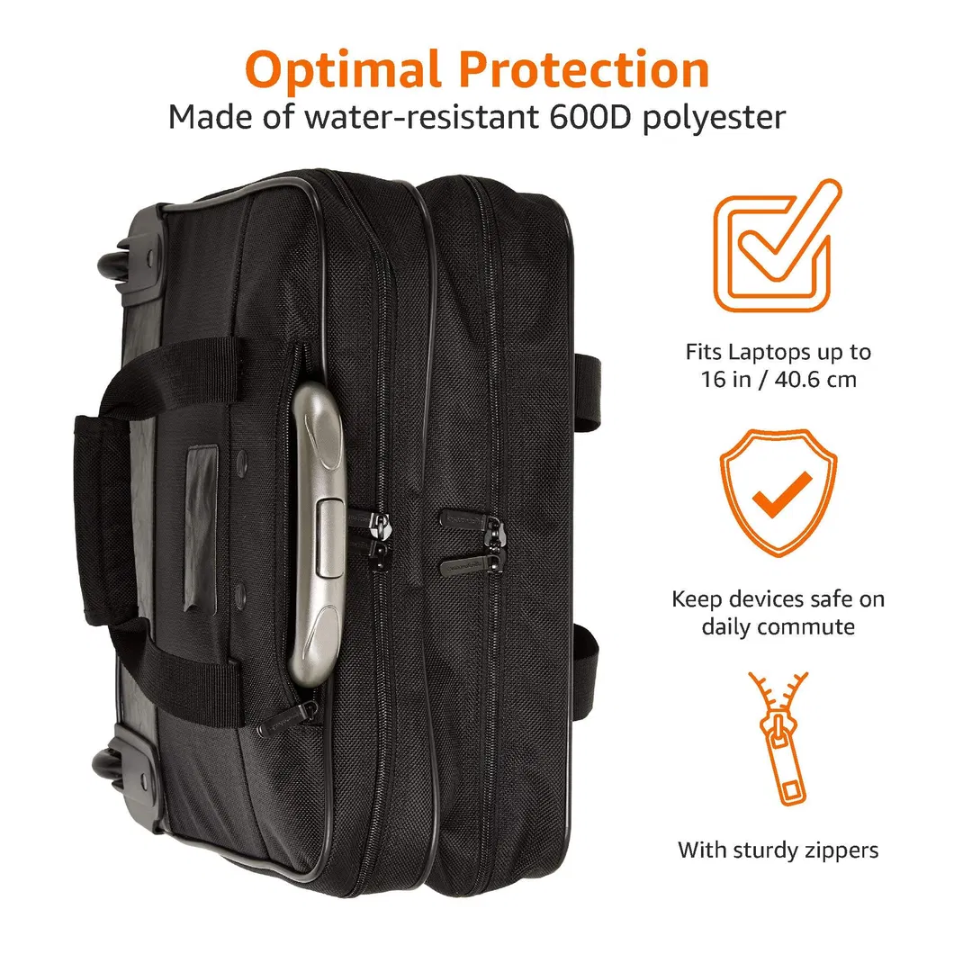 Bolsa com Rodas Resistente à Água Acomoda até 17.3 Laptop