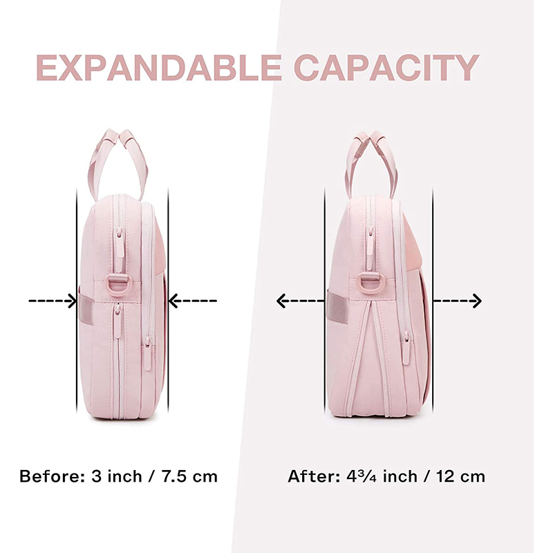 Mala de Negócios Portátil Personalizada, Slim, para Viagens, Estojo Escolar para Laptop, Bolsa de Computador Expansível