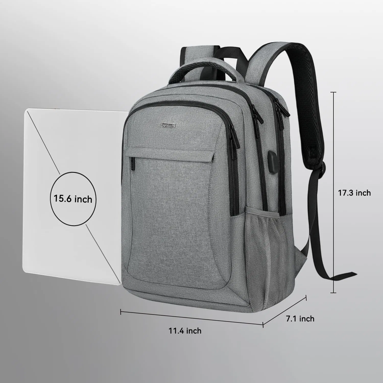 Mochila para Laptop, Bolsa de Negócios, Mochila de Viagem para Laptop, Bolsa de Computador para Faculdade