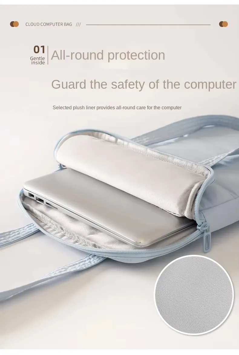 Bolsa de Ombro Slim Unissex Estilosa em Poliéster Durável, Impermeável, À Prova de Choque, com Múltos Compartimentos e Anti-Risco