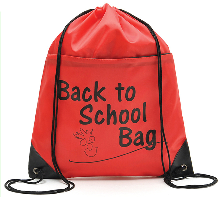 Mochila esportiva com cordão em RPET, nylon, promocional para maratonas, eventos de praia, corridas, conferências, bolsa escolar reciclável e à prova d'água