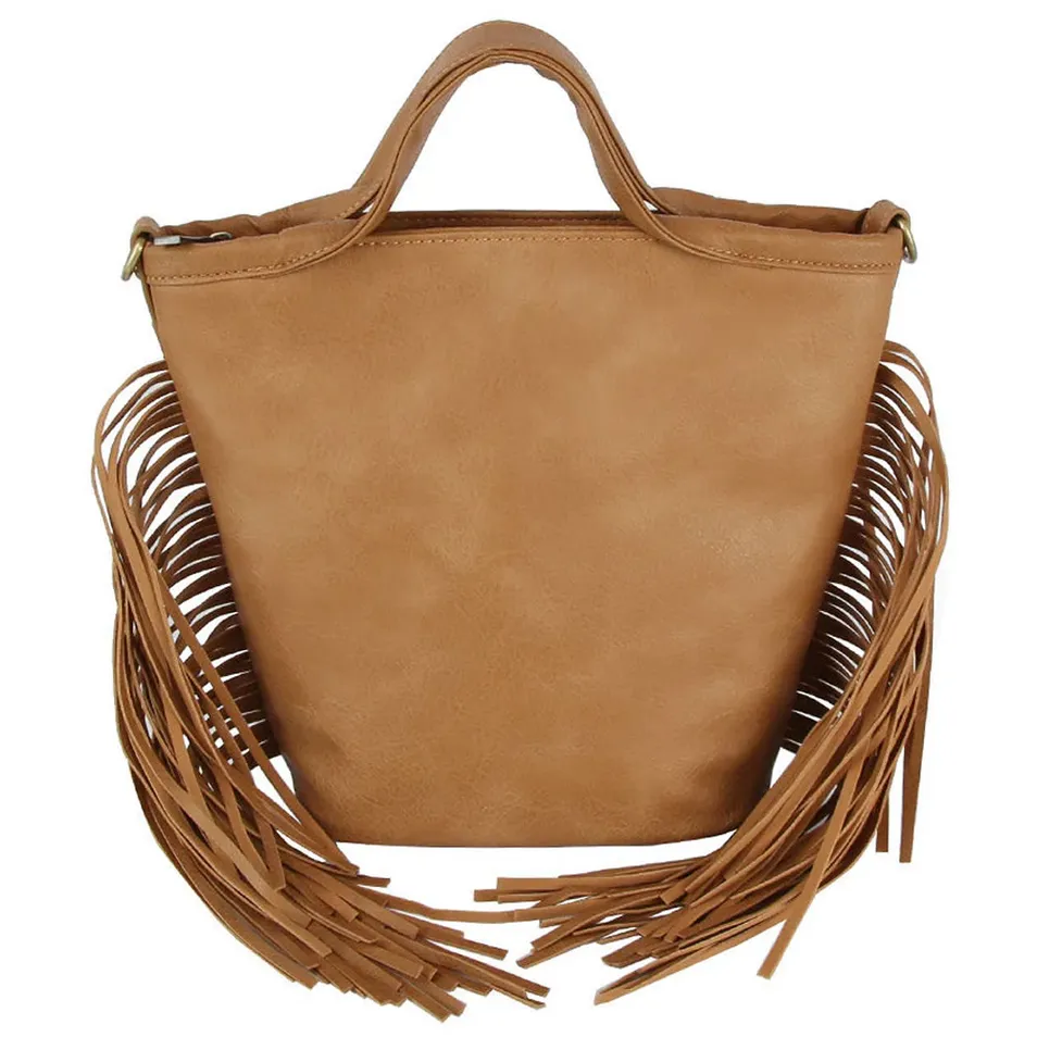Bolsa Transversal de Estilo Fashion Fringe para Uso Diário Elegante