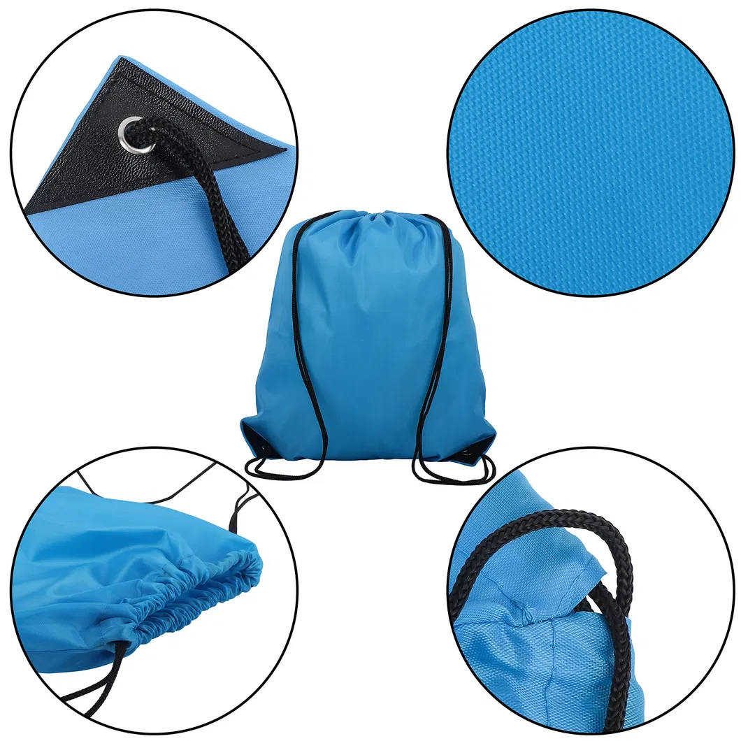 Mochila com cordão Sacola Pack Cinch Tote Armazenamento Esportivo Bolsa de Poliéster para Academia Viagem