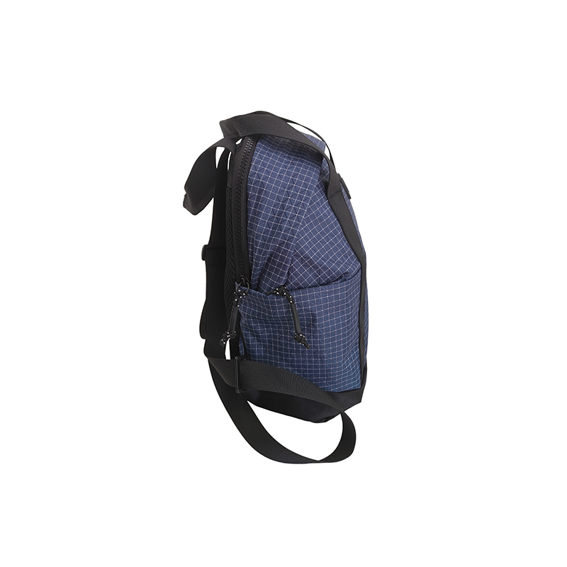 Mochila Mini em Estampa Xadrez Azul Marinho para Meninos, Mochila Diária para Pré-escola e Jardim de Infância