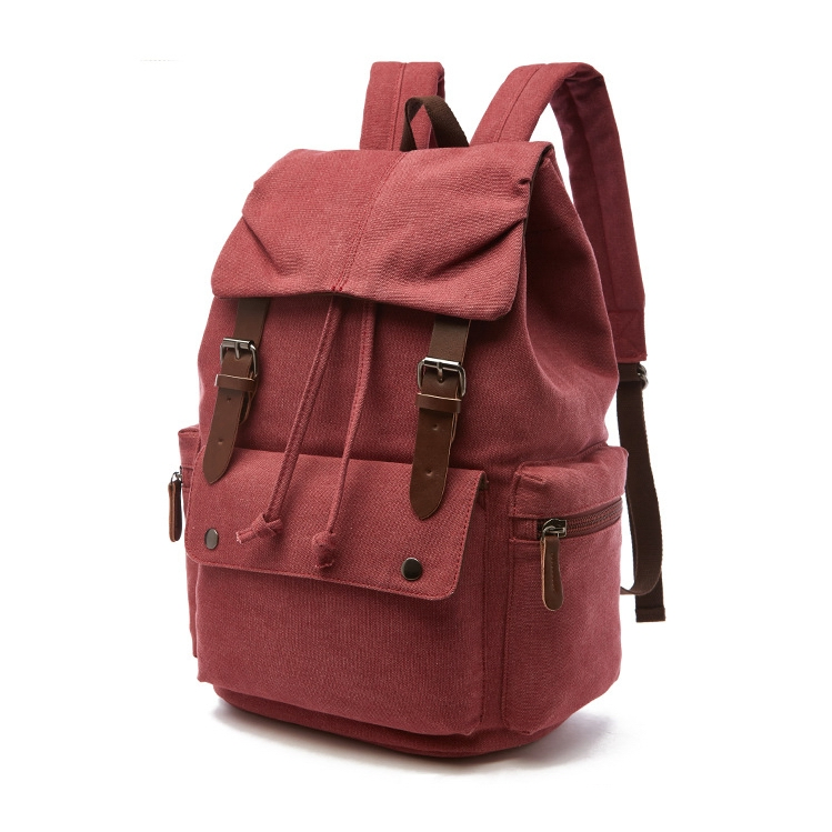 Mochila de Lona Lavada de Alta Densidade para Lazer para Estudantes