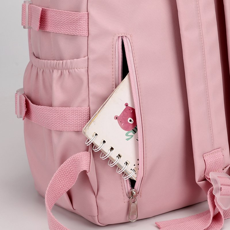 Mochila Escolar Fofa de Coelho Grande Capacidade para Meninas e Meninos Adolescentes