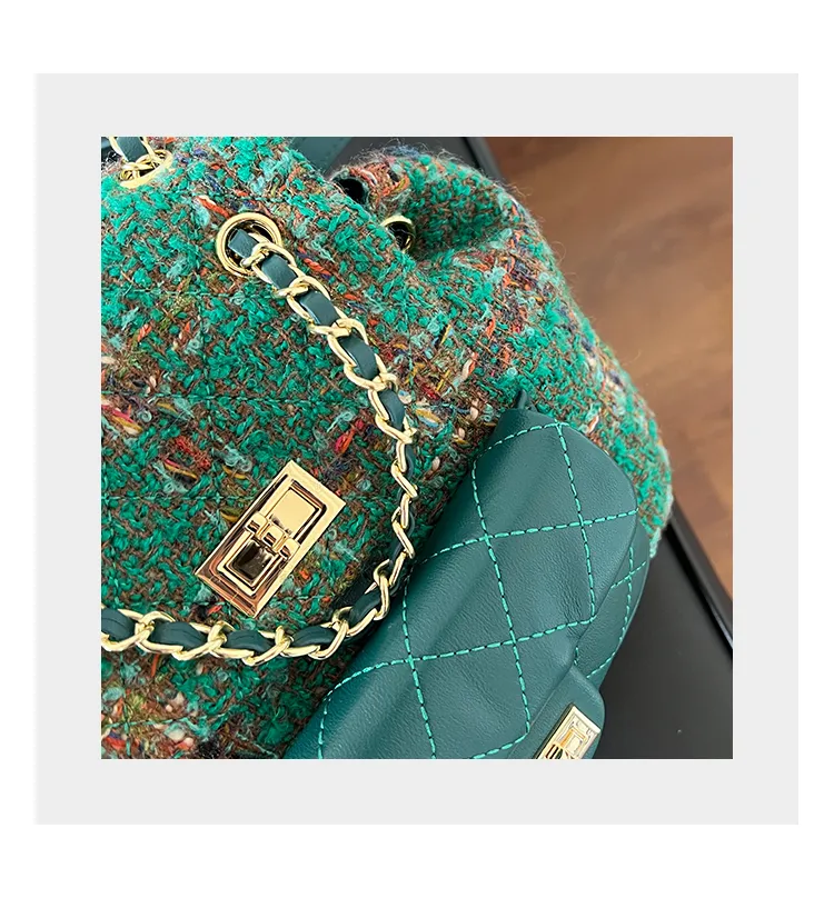 Mochila Mini de Pelúcia com Design de Logo Marca Famosa de Couro Luxuoso para Mulheres Mochila Personalizada com Quilting