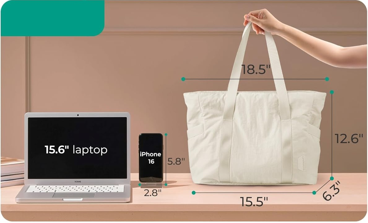 Bolsa de Viagem Tote Grande Capacidade Bolsa de Ginástica com Compartimentos com Zíper para Viagem, Fitness, Yoga e Uso Diário