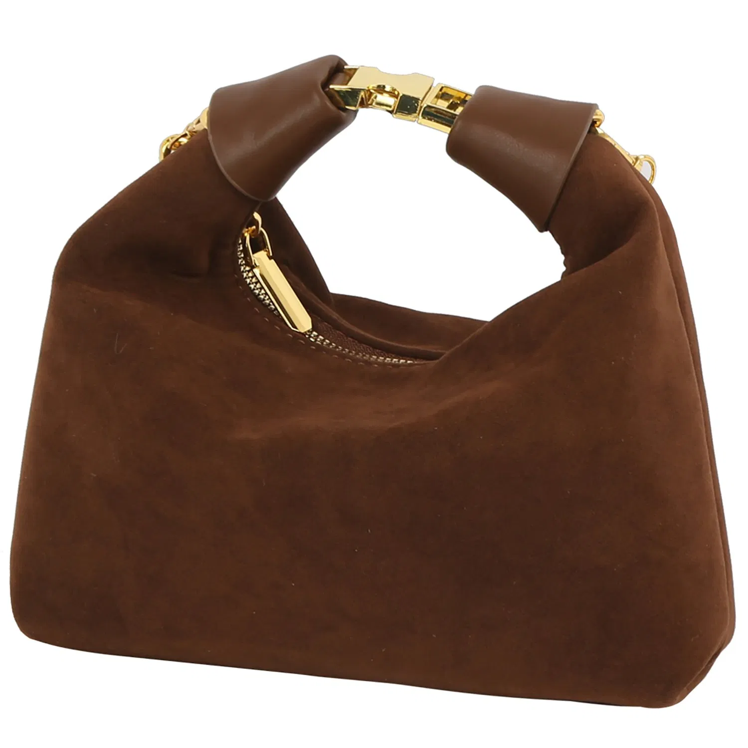 Bolsa de corrente de camurça sintética elegante para uso diário
