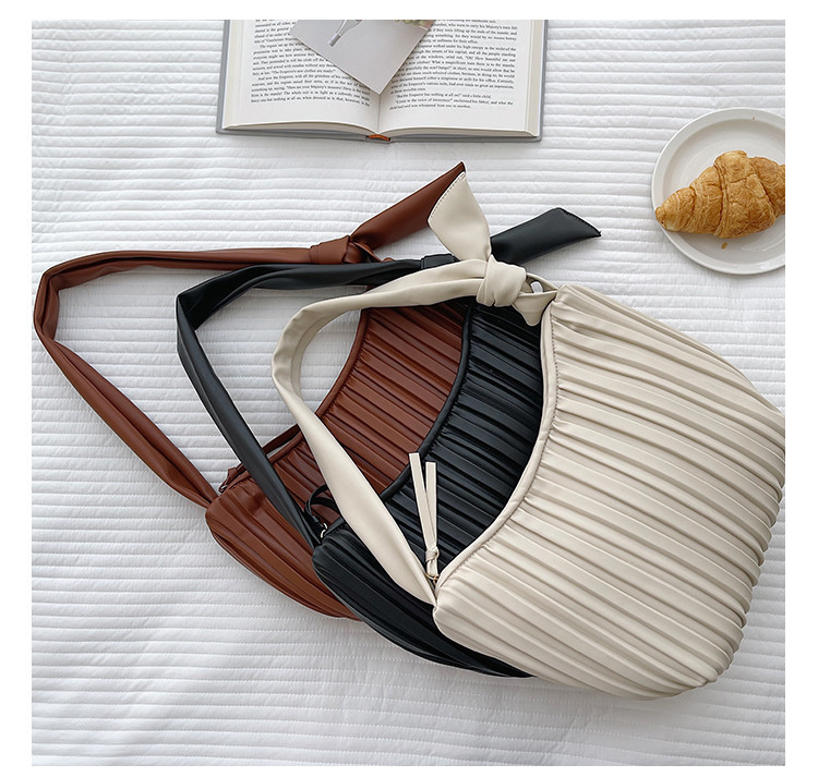Bolsa Hobo Plissada Mulher Bolsa de Ombro Senhora Bolsa Transversal