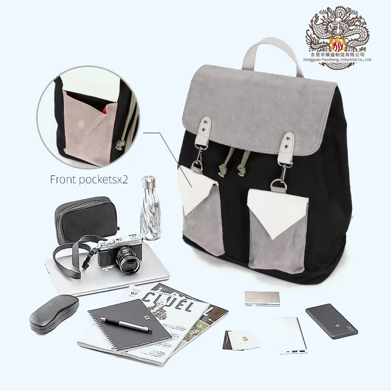Mochilas de Lona de Alta Qualidade para Laptop, Mochila Escolar para Estudantes Universitários, Bolsas de Viagem Unissex