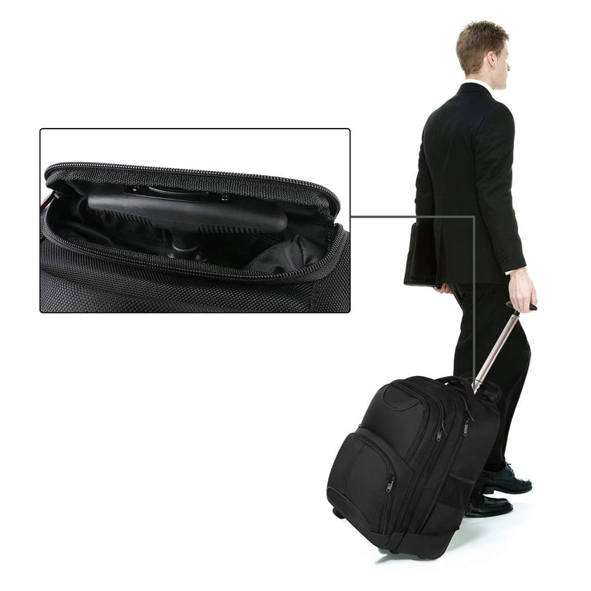 Mochila de Luggage Compacta para Negócios com Rodas Mochila Rolante para Estudante com Compartimento para Laptop