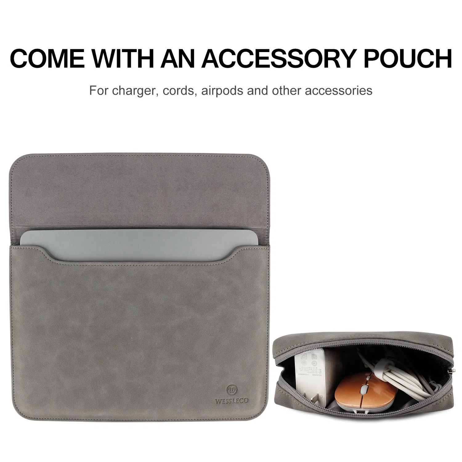 Bolsa Slim Impermeável de Couro PU Personalizada para MacBook PRO 13 Manga para Laptop