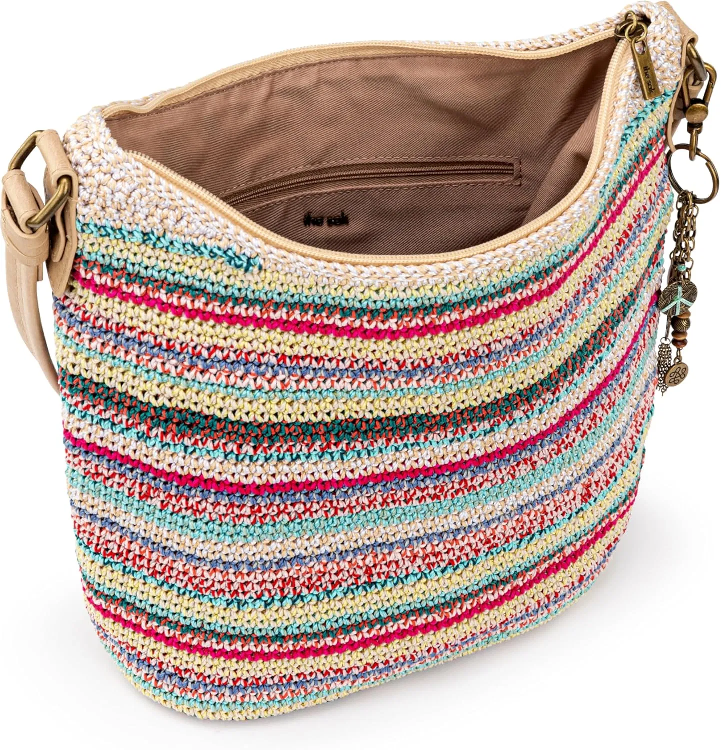 Bolsa Hobo Sequoia em Crochê Manual, Silhueta Macia e Despojada, Design Atemporal e Elevado