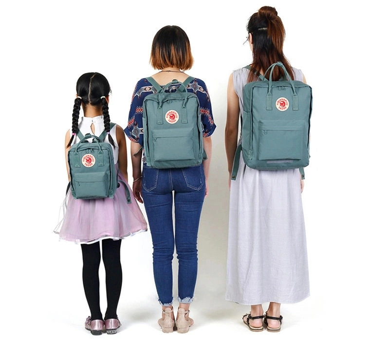 Mochila quadrada feminina de nylon à prova d'água estilosa para meninas, mochilas escolares