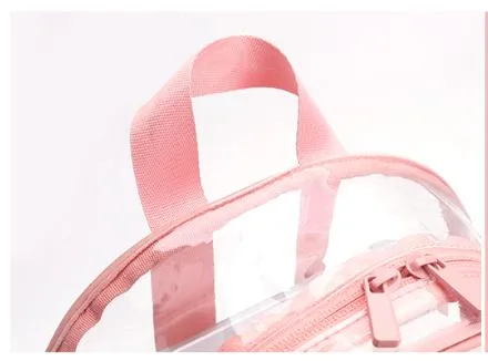 Mochila Mini Transparente de Moda para Meninas Crianças