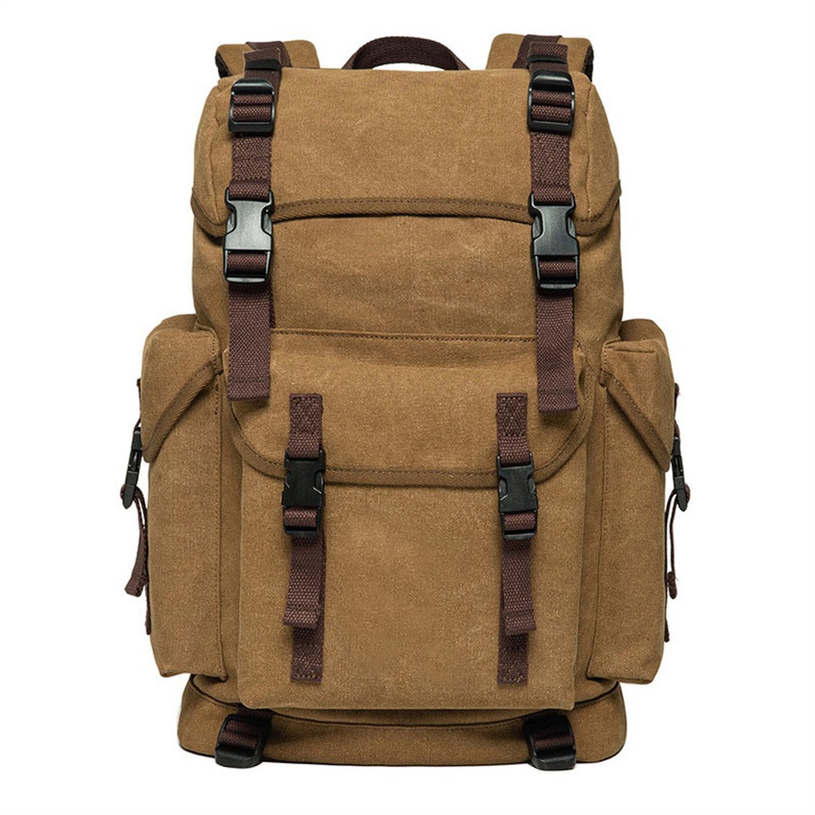 Nova Mochila Casual Estilosa Grande - Capacidade Retro Bolsa de Lona